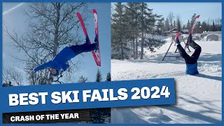 BEST SKI FAILS 2024  Crash of the Year [upl. by Sarid]