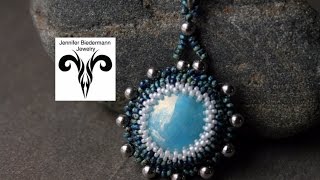 Learn to Bezel a pendant for any size cabochon tutorial [upl. by Idnem]