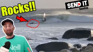 Massive Crash into a HUGE Rock  154  Send it Sunday [upl. by Hanima]