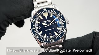 Helson Sharkmaster 300 Blue No Date Preowned [upl. by Bartie859]