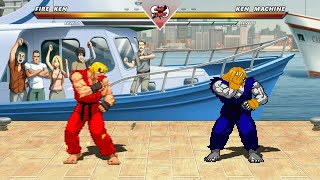 FIRE KEN vs KEN MACHINE  Highest Level Amazing Fight [upl. by Eanil677]