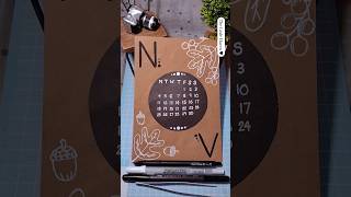 DIY  Calendar November 2024  🍁🥧🦃 novembercalendar diyideas aesthetic [upl. by Lan]