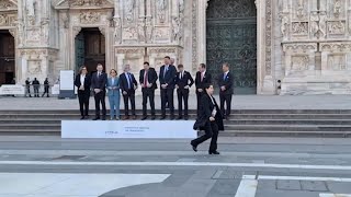 Salvini mostra il Duomo di Milano alle delegazioni del G7 [upl. by Naelcm]