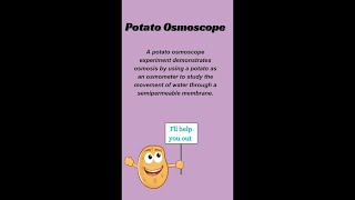 Can a potato teach us about osmosis [upl. by Akcirre]