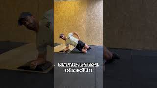 Plancha lateral isometrica sobre rodillas  kneeling side plank hold [upl. by Ajup]