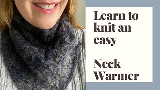 Learn to Knit an Easy Neck Warmer [upl. by Salvidor293]