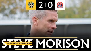 POST MATCH Steve Morison Sutton United 20 AFC Fylde VNL 301124 [upl. by Ibrahim553]