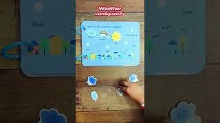 Hows the weather today  Weather learning activity preschool toddlerlearning shorts [upl. by Che]