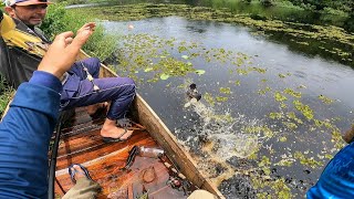 PESCARIA CAIPIRA EM UM RIO DA ÁGUA ESCURA CHEIO DE MISTÉRIO ACAMPAMENTO [upl. by Alta88]