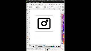 Create Instagram logo on Coreldraw graphicdesign designer coreldraw [upl. by Egrog]