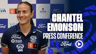 Chantel Emonson Press Conference  AFLW Week 9 [upl. by Kolk8]