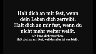 Halt dich an mir fest Revolverheld ft Marta Jandová lyrics [upl. by Anauqal]