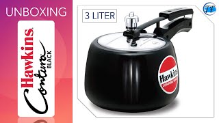 Hawkins Contura Black Pressure Cooker Unboxing  internal view [upl. by Wang]