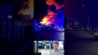 Großbrand bei aachen  Millionenschaden in baesweiler  news feuerwehr brand [upl. by Suh]