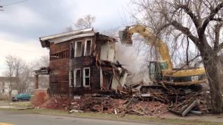 Detroit House Demolition [upl. by Aenert465]