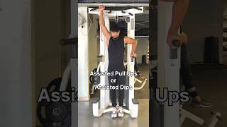 Assisted Pull Ups or Assisted Dips junedfitness ashortaday shorts [upl. by Muriel141]