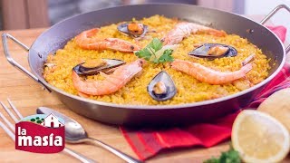 Paella de Marisco  Receta Arroz [upl. by Yleik]