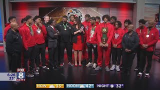 Fox 8 Morning Show congratulates Akron Buchtel Basketball Team [upl. by Ahtelat709]