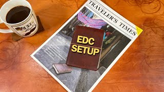 Travelers Notebook Passport Size Setup For EDC [upl. by Eellek]