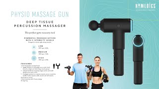 HoMedics Physio Massage Gun  The perfect gym recovery tool [upl. by Ytok]