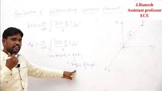 Radiation of Alternating current element lecture1 [upl. by Aleakam]