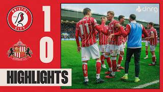 CONWAY SCORES WINNER  Bristol City 10 Sunderland  Highlights [upl. by Nosnhoj]