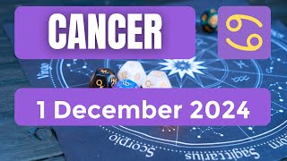 Cancer horoscope  Cancer Horoscope for Today 1 December 2024 [upl. by Ylnevaeh328]