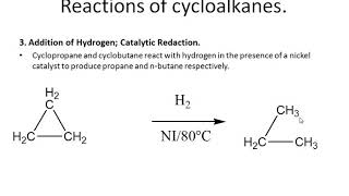 chemistry of cycloalkanes [upl. by Proudman]