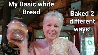 Homemade Basic White BreadTwo different ways of baking [upl. by Pepe]