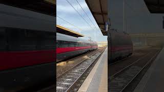 Frecciarossa and Intercity at Falconara Marittima trenitalia [upl. by Dale]