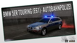 GTA 4  BMW 5er Touring e61  Autobahnpolizei Berlin GTA IV  EFLC [upl. by Assin]