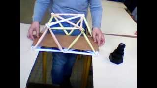 Réalisation dun pont en treillis en classe de technologie 5° [upl. by Garett]