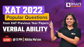 XAT 2022 VARC  Popular Questions from XAT Previous Year Paper  Nikita Gupta  BYJUS Exam Prep [upl. by Torr]