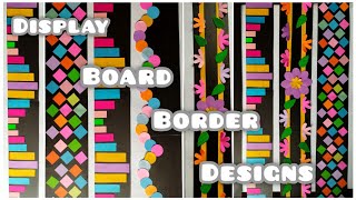 Display Board Border Design  Bulletin Board Borders Ep 60 maheesdecor [upl. by Eelinej816]