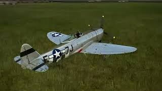 Damaged P47 Landing WW2 Il2 [upl. by Parrisch]