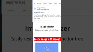 How to resize image online  Resize image in 2 second  shorts subscribers tech basirtech [upl. by Kcirdorb231]