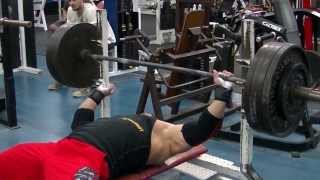 Greg Doucette quotIFBB PROquot Bench Press 450 for 7 paused [upl. by Aillicsirp]