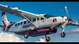 Belize City to San Pedro Ambergris Caye Belize  Tropic Air  Cessna Grand Caravan BZESPR [upl. by Fast]