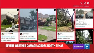 UPDATE Tracking severe weather damage in North Texas on Tuesday [upl. by Kenyon284]