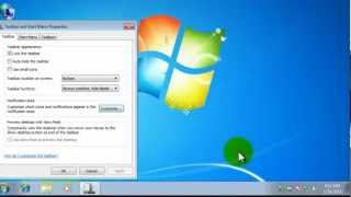 How to Remove icons from the notification area  Windows 7 [upl. by Nosnek]