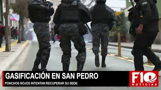 Gasifican la calle Boquerón ponchos rojos intentan recuperar su sede [upl. by Ccasi723]