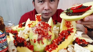 ASMR  EATING MANGGA WITH BAGOONG  MUKBANG PHILIPPINES  ZUMIYUMMY [upl. by Furnary519]