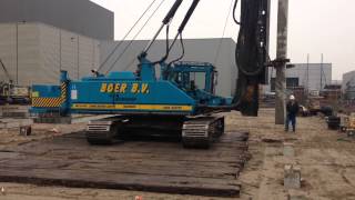 Junttan pile driving rig from Boer BV [upl. by Samantha]