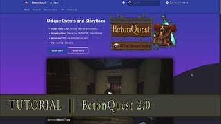 TUTORIAL BetonQuest 20 35 Getting Started  Events [upl. by Ainosal442]