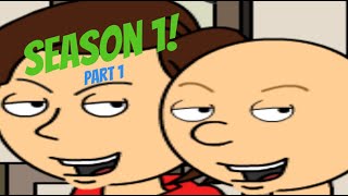 Classic Caillou and Coris Get Grounded Season 1 Compilation Part 1 99 Minutes of Cringe [upl. by Bolte354]