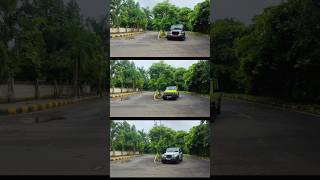 Thar vs Jimny vs Thar Roxx Turning Radius Test thar jimny suv comparison shorts [upl. by Fisuoy]