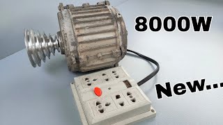 Turn a 3 Phase Motor into a Highpower Generator 230v 8000w Free Energy Part 1 [upl. by Aennaej]