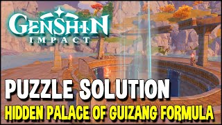 Genshin Impact Hidden Palace of Guizang Formula Puzzle solution [upl. by Ardnekal]