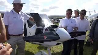 Pipistrel AlphaTrainer Electric WATTsUP  World Premiere at Blois 2014 [upl. by Franza294]