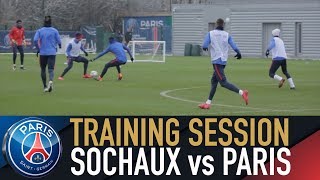 TRAINING SESSION  ENTRAINEMENTS  SOCHAUX vs PARIS SAINTGERMAIN [upl. by Gretna35]